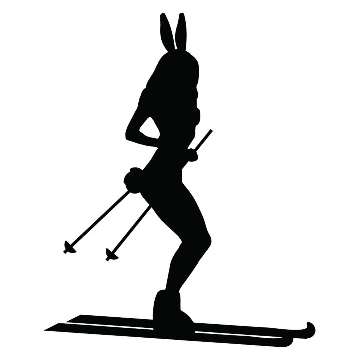 Ski Bunny Silhouette Kitchen Apron 0 image