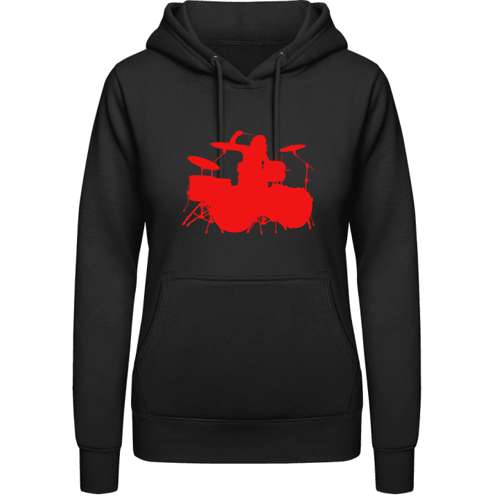 Female Drummer Vrouwen Hoodie contain pic