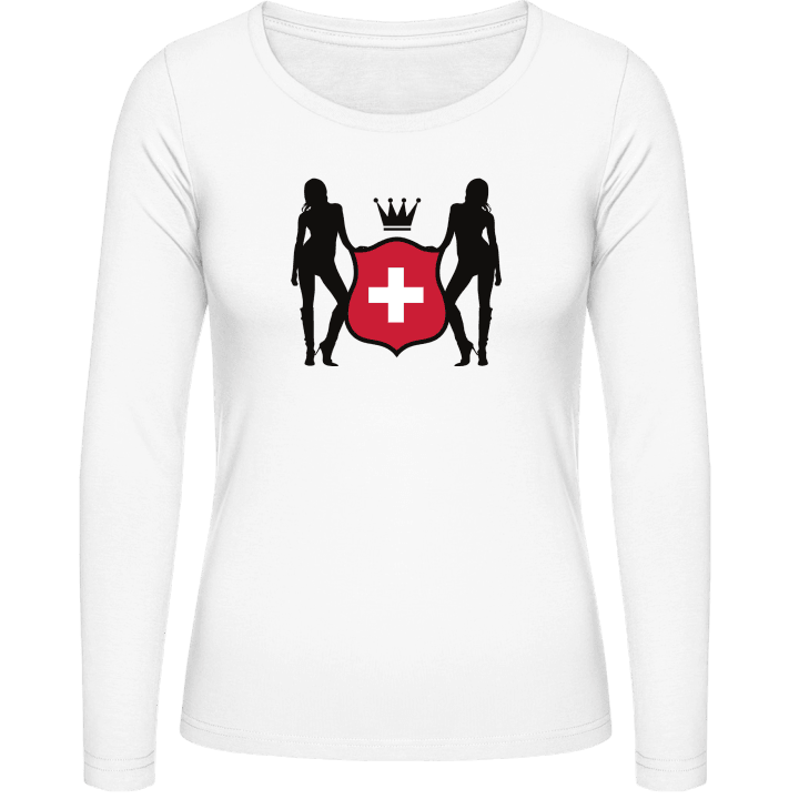 Switzerland Girls Vrouwen Lange Mouw Shirt contain pic