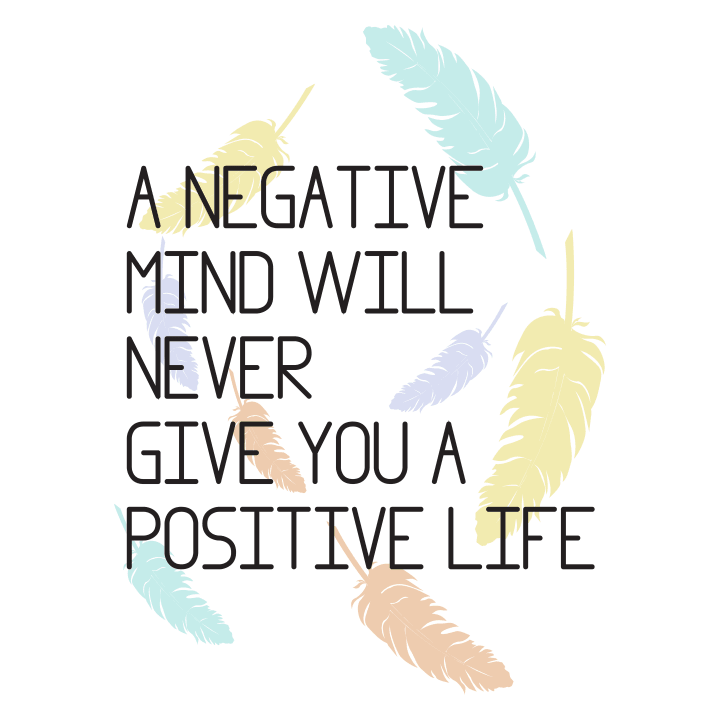Negative mind positive life Kitchen Apron 0 image