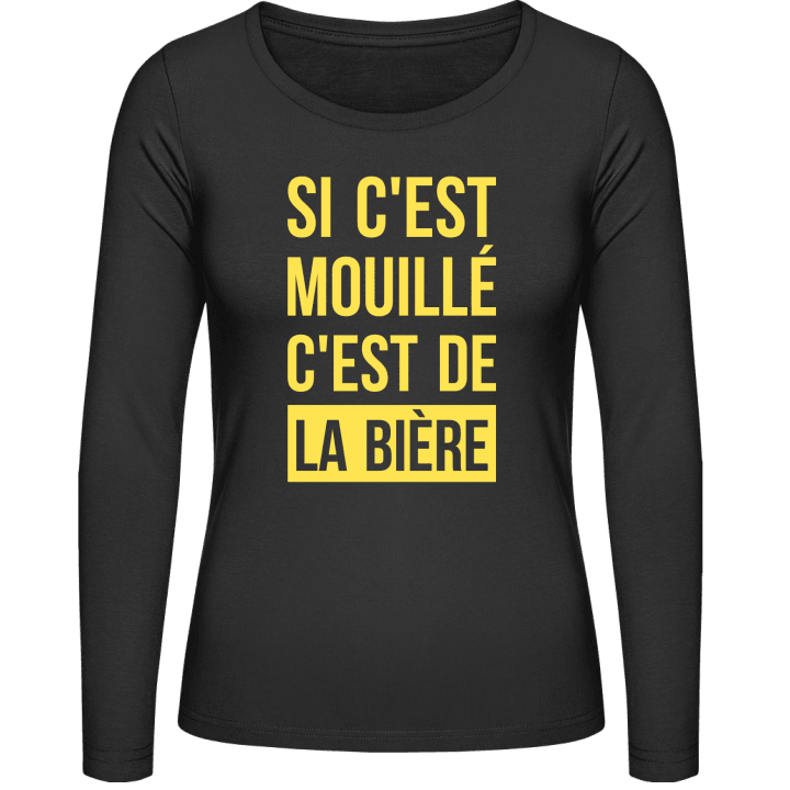 Si C'est Mouillé C'est De La Bière Langermet skjorte for kvinner contain pic