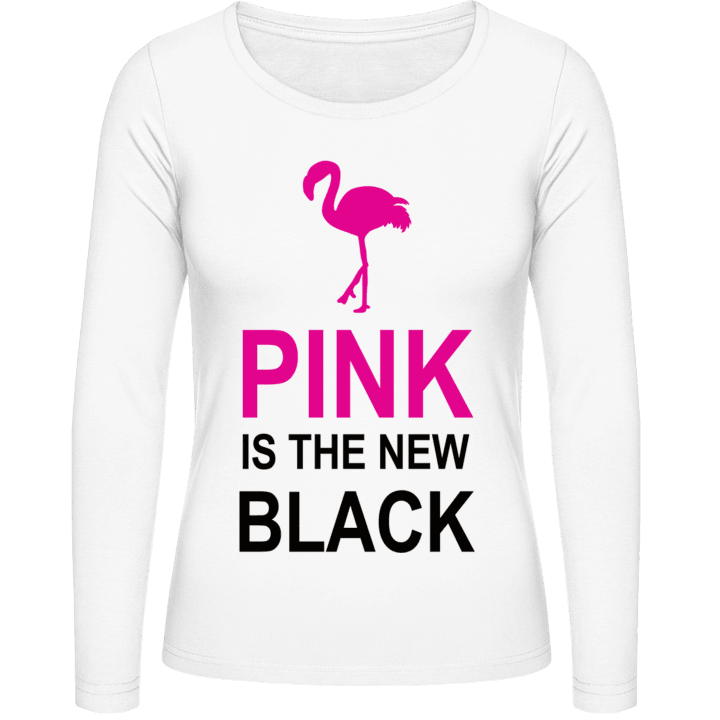 Pink Is The New Black Flamingo Camisa de manga larga para mujer 0 image