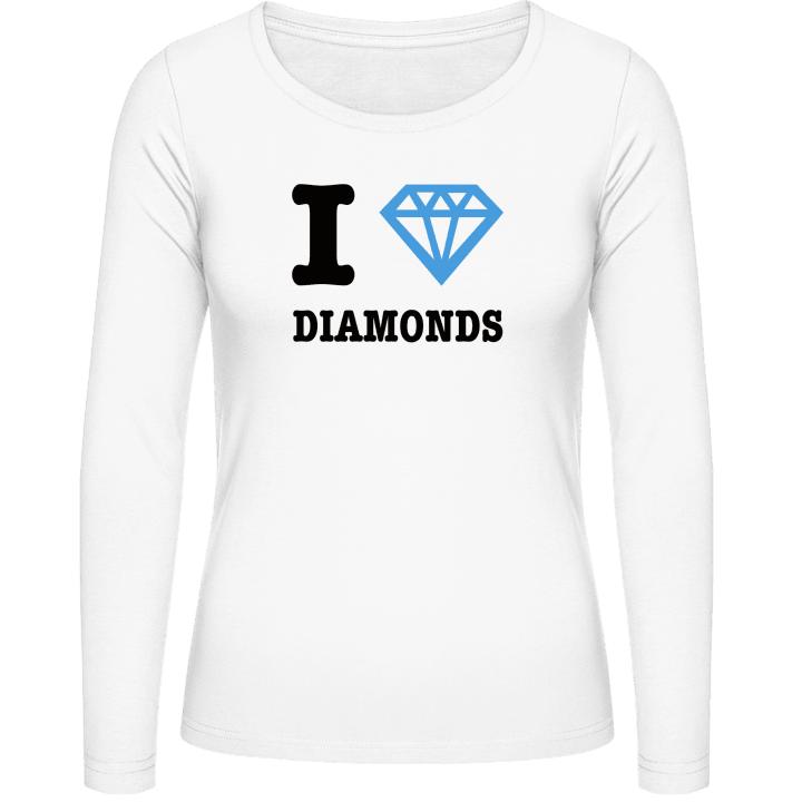I Love Diamonds T-shirt à manches longues pour femmes 0 image