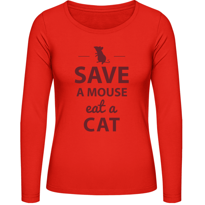 Save A Mouse Eat A Cat Camicia donna a maniche lunghe 0 image