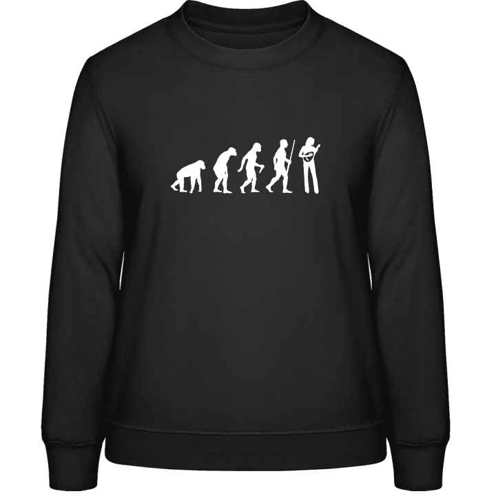 Mandolin Player Evolution Female Frauen Sweatshirt 0 image