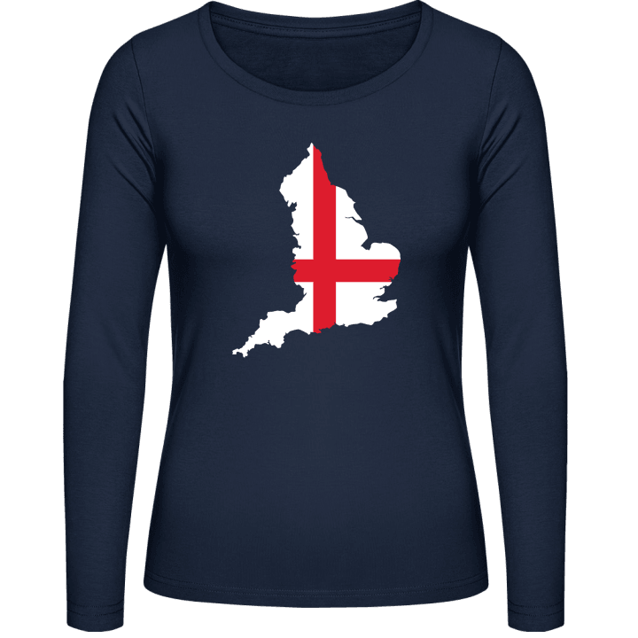 England Map Camicia donna a maniche lunghe contain pic
