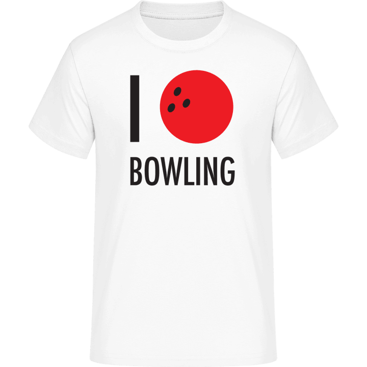 I Heart Bowling T-skjorte contain pic