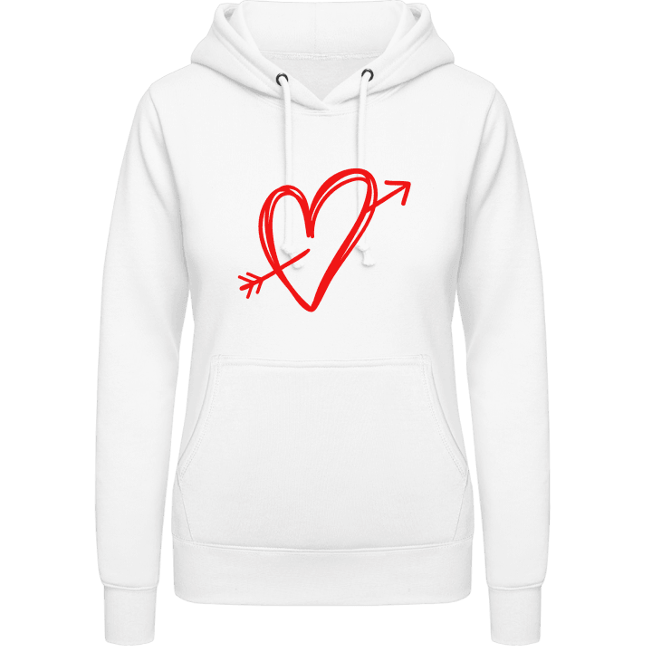 Heart With Arrow Women Hoodie contain pic