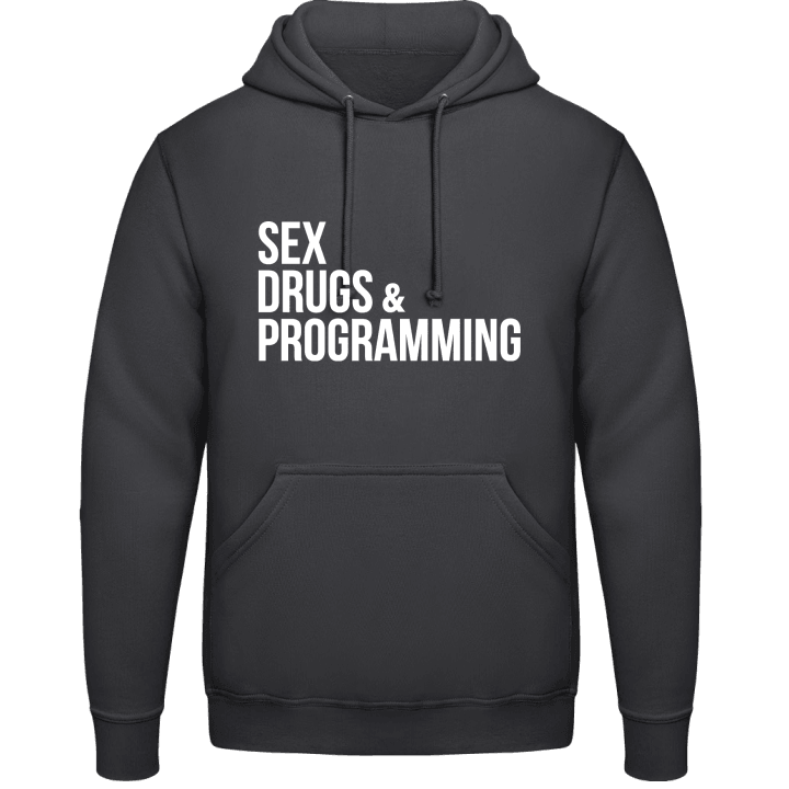 Sex Drugs And Programming Felpa con cappuccio contain pic