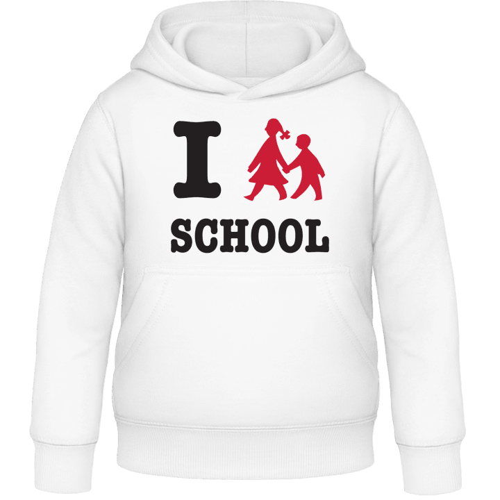 I Love School Sweat à capuche pour enfants contain pic