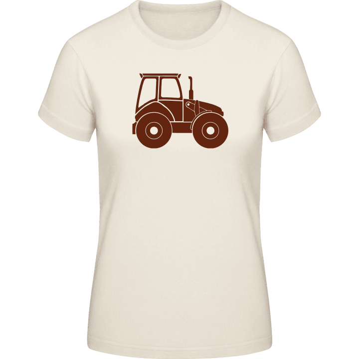 Tractor Silhouette T-skjorte for kvinner contain pic