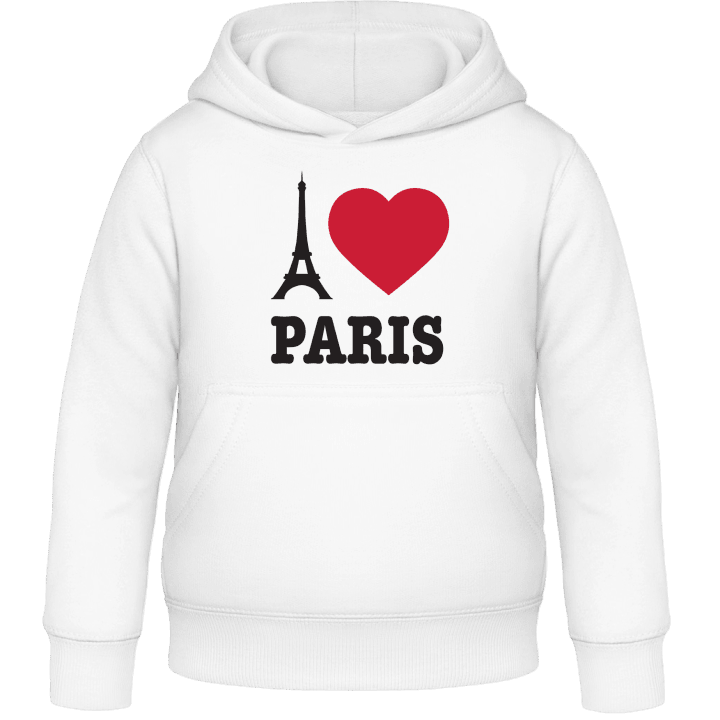 I Love Paris Eiffel Tower Felpa con cappuccio per bambini contain pic
