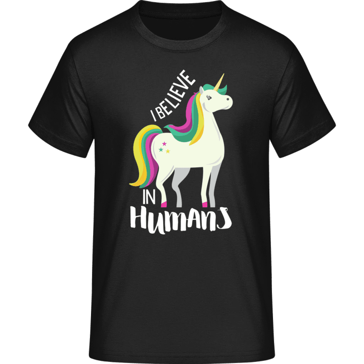 I Believe In Humans Unicorn T-Shirt contain pic