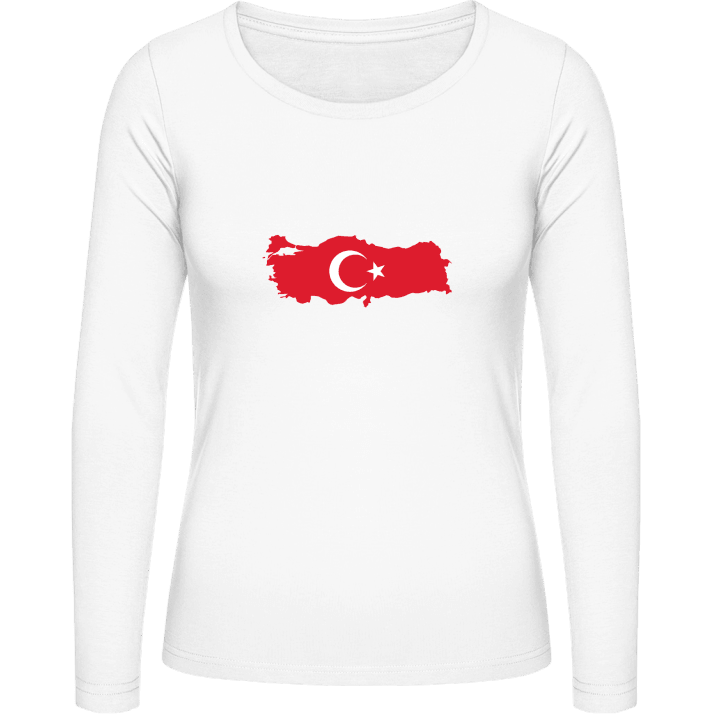 Turkije Kaart Vrouwen Lange Mouw Shirt contain pic