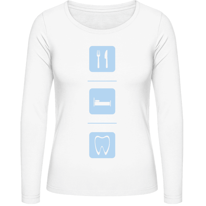 Dentist's Life Langermet skjorte for kvinner contain pic