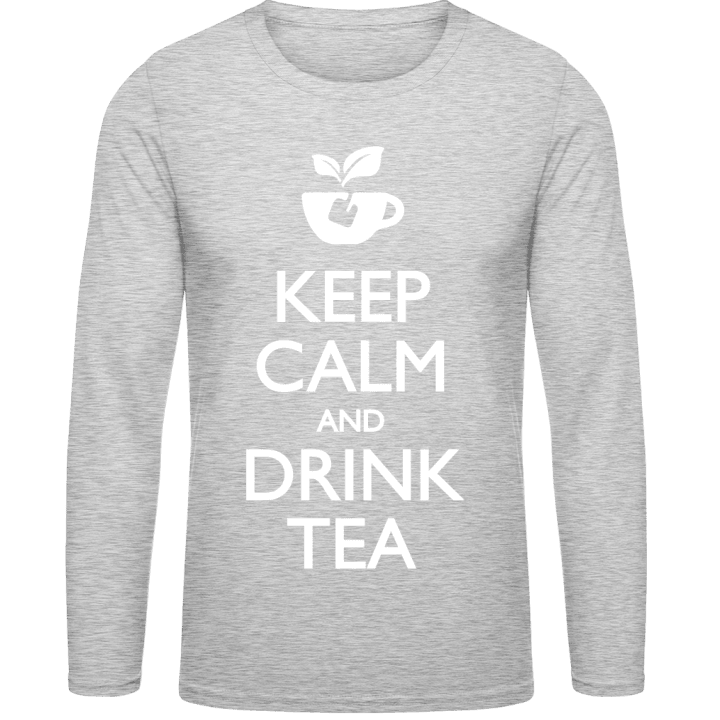 Keep calm and drink Tea Långärmad skjorta contain pic
