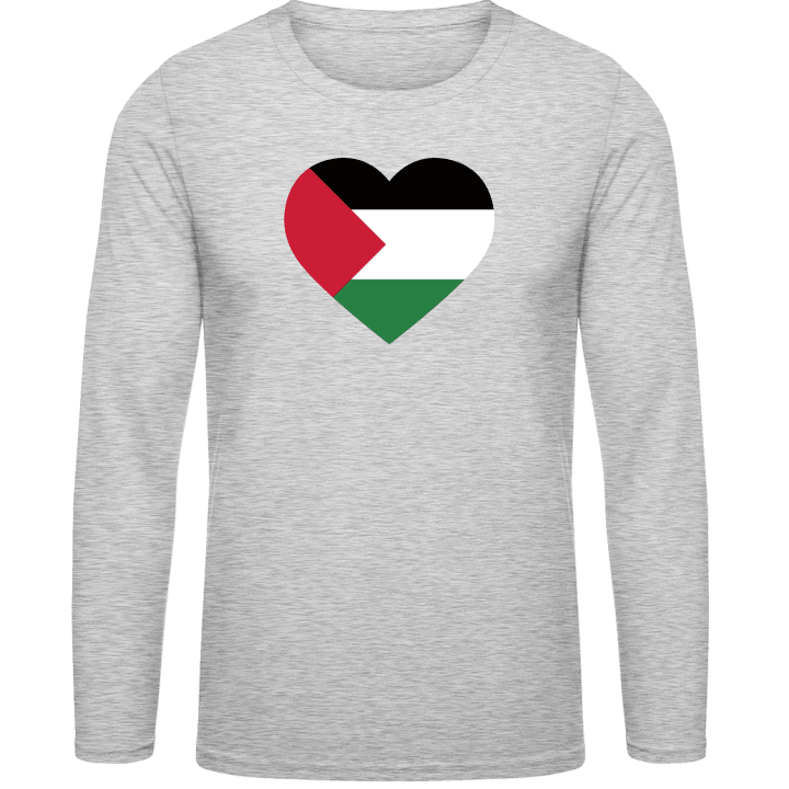 Palestine Heart Flag Long Sleeve Shirt contain pic