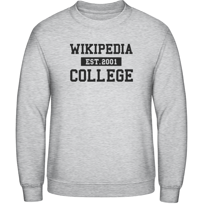 Wikipedia College Sweatshirt contain pic