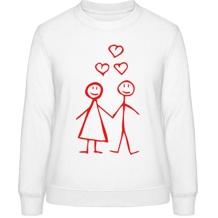 Couple In Love Comic Sweatshirt för kvinnor contain pic
