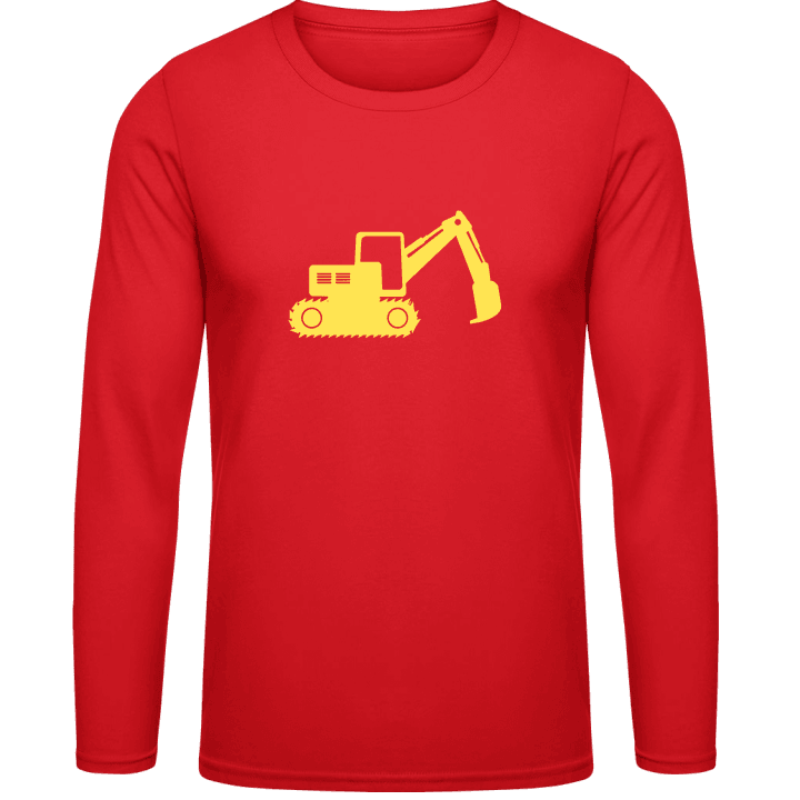 Excavator silhouette Long Sleeve Shirt contain pic