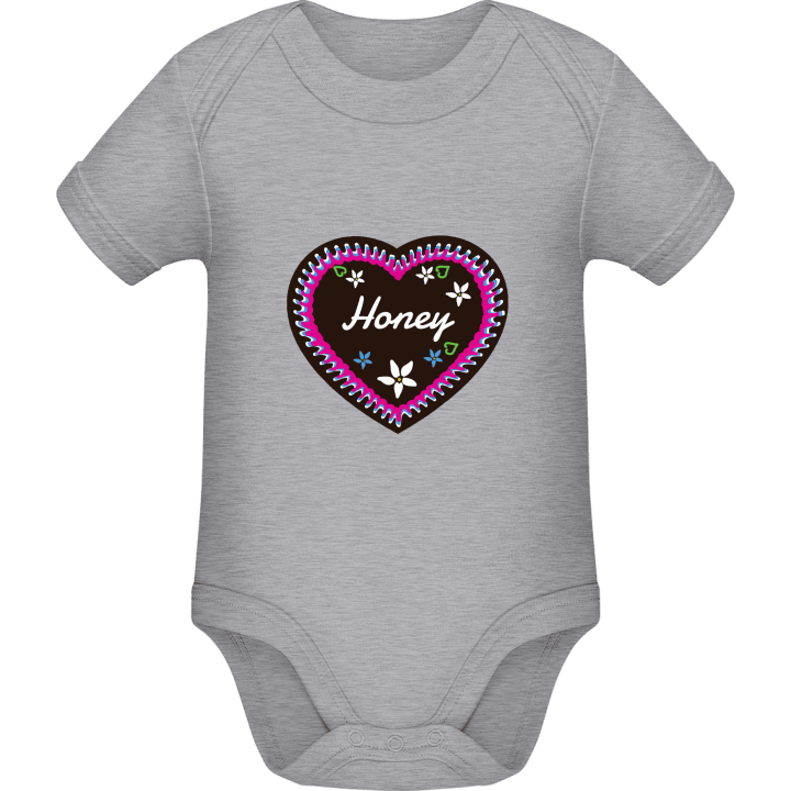 Honey Gingerbread heart Baby romper kostym contain pic