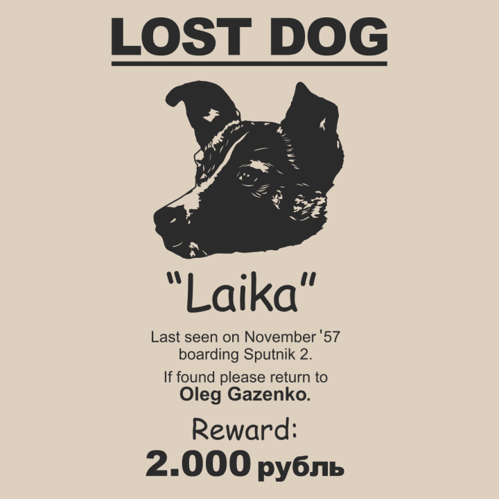 Laika Lost Dog T-shirt för kvinnor 0 image