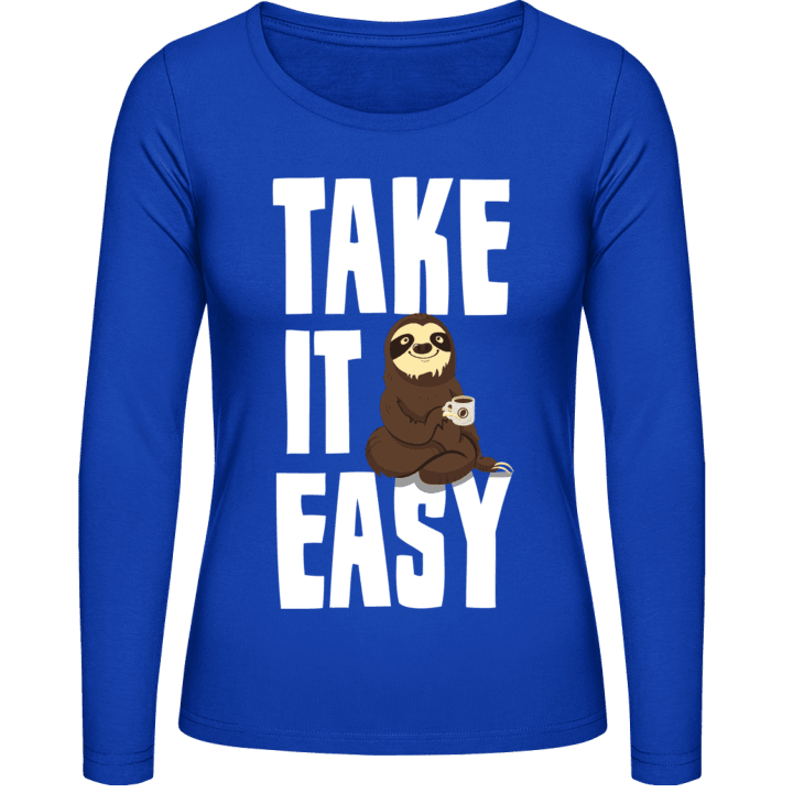 Take It Easy Sloth T-shirt à manches longues pour femmes 0 image