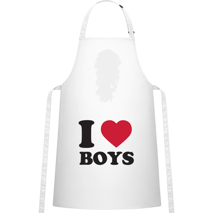 I Heart Boys Kitchen Apron contain pic