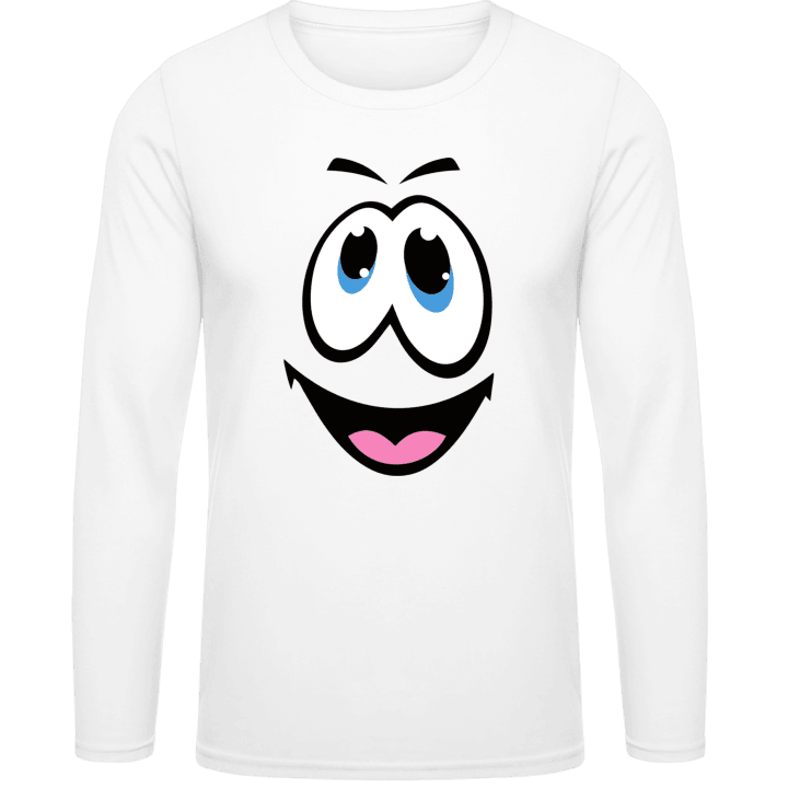 Happy Face Smiley T-shirt à manches longues contain pic