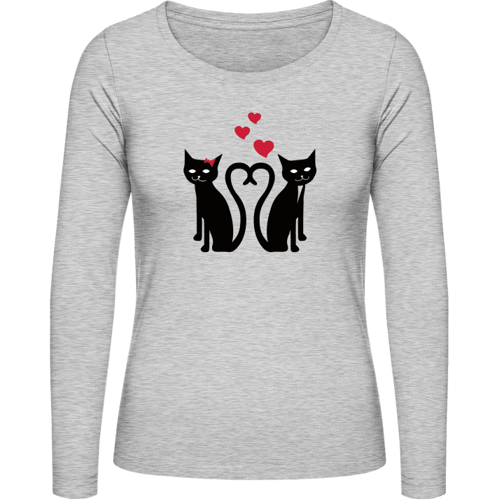 Cat Love T-shirt à manches longues pour femmes contain pic
