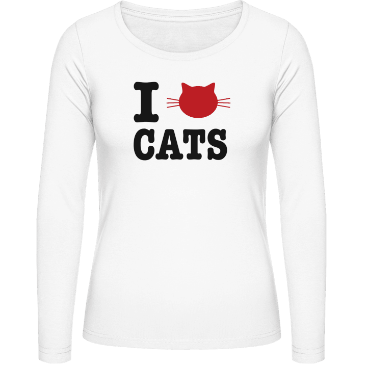 I Love Cats Frauen Langarmshirt 0 image