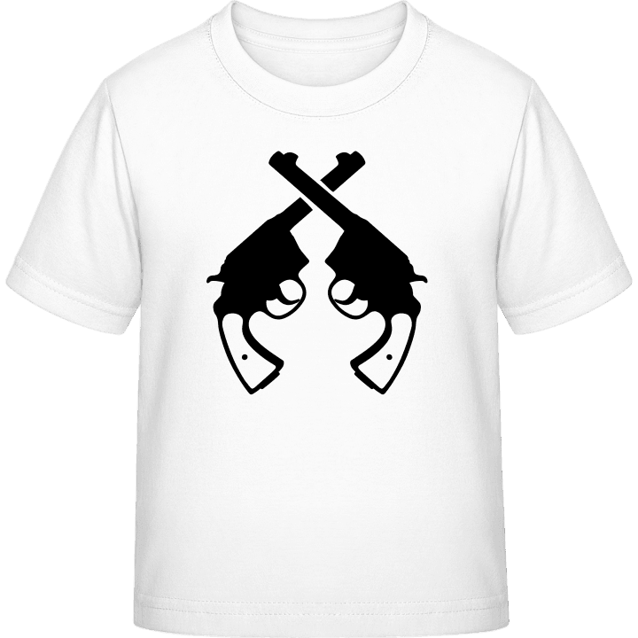 Crossed Pistols Western Style Kinder T-Shirt contain pic