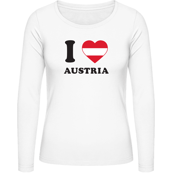 I Love Austria Fan Camisa de manga larga para mujer 0 image