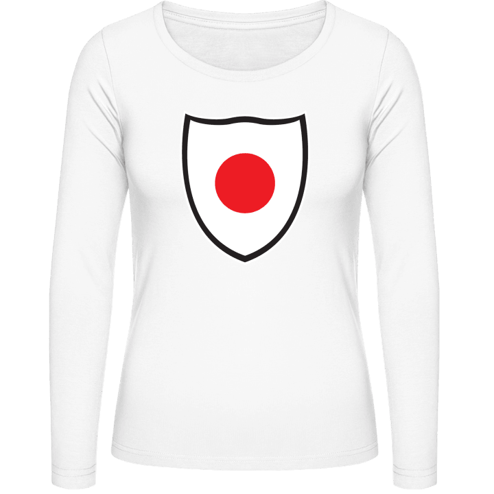 Japan Shield Flag Langermet skjorte for kvinner contain pic