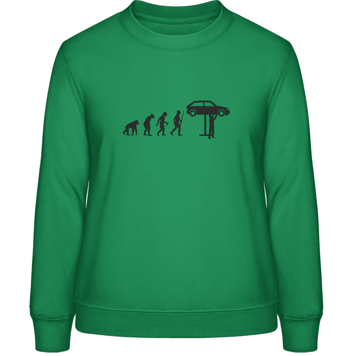 Car Mechanic Evolution Frauen Sweatshirt contain pic