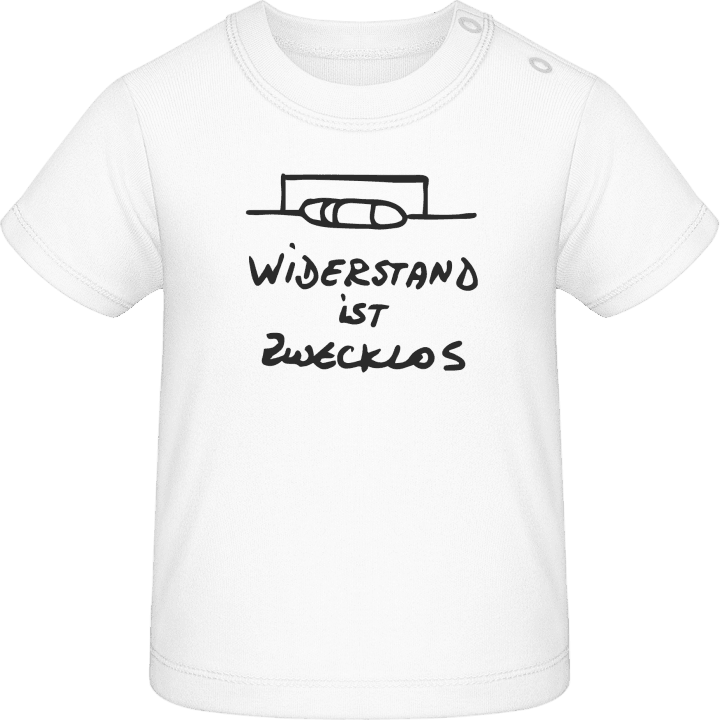 Widerstand ist zwecklos T-shirt för bebisar contain pic