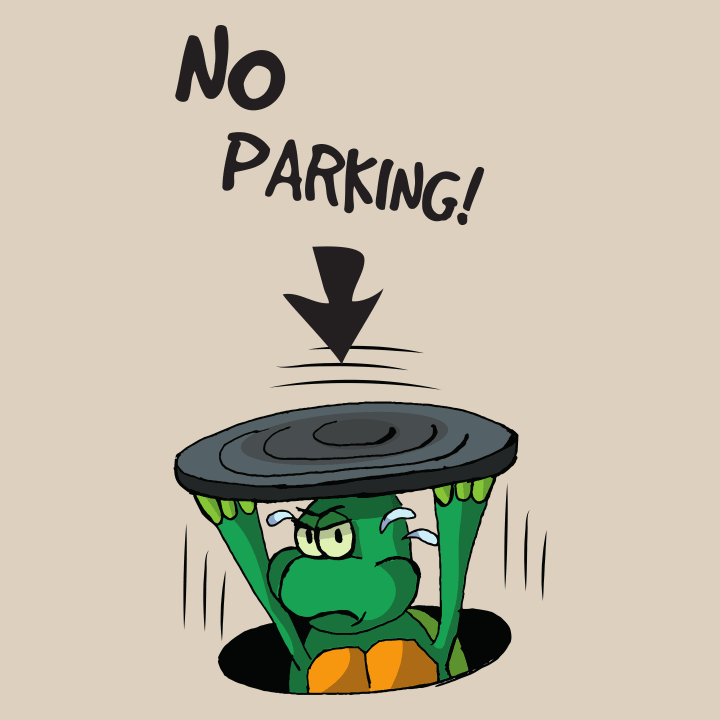 No Parking Turtle Comic Hættetrøje til børn 0 image