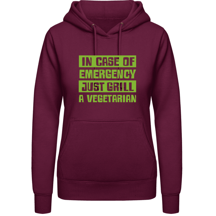 Grill A Vegetarian Vrouwen Hoodie contain pic