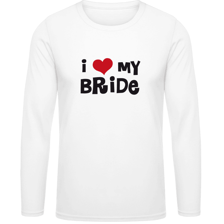 I Love My Bride T-shirt à manches longues contain pic