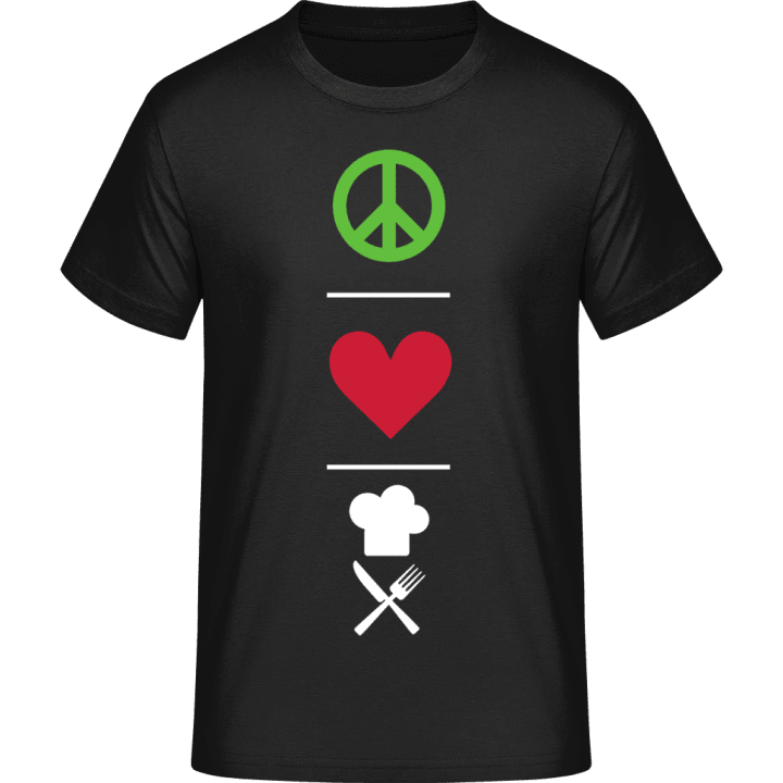 Peace Love Cooking T-Shirt contain pic