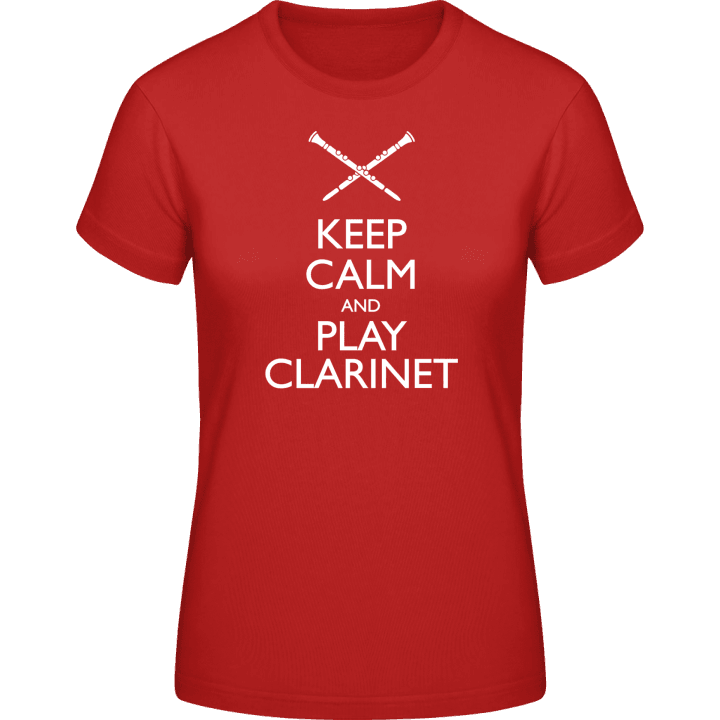 Keep Calm And Play Clarinet Vrouwen T-shirt contain pic