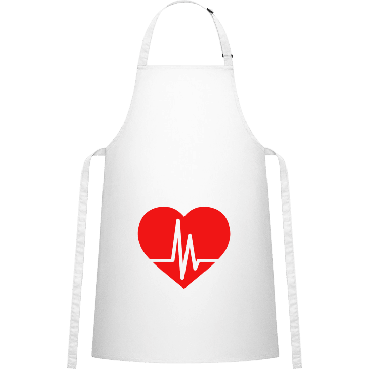 Heart Beat Logo Delantal de cocina contain pic