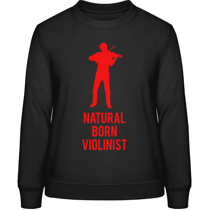 Natural Born Violinist Sweatshirt för kvinnor contain pic