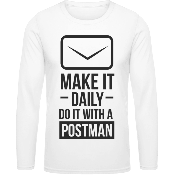 Make It Daily Do It With A Postman Shirt met lange mouwen contain pic