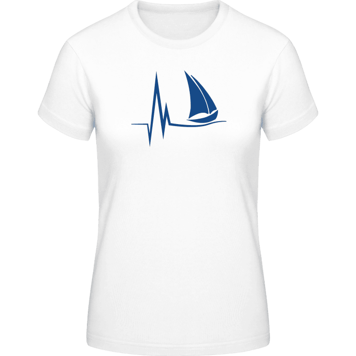 Sailboat Symbol Frauen T-Shirt contain pic