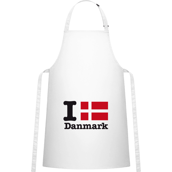 I Love Danmark Kitchen Apron contain pic