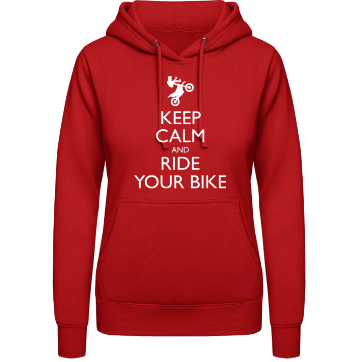 Ride Your Bike Motocross Felpa con cappuccio da donna contain pic