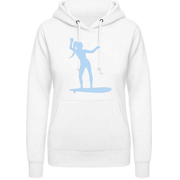 Surfing Girl Women Hoodie contain pic