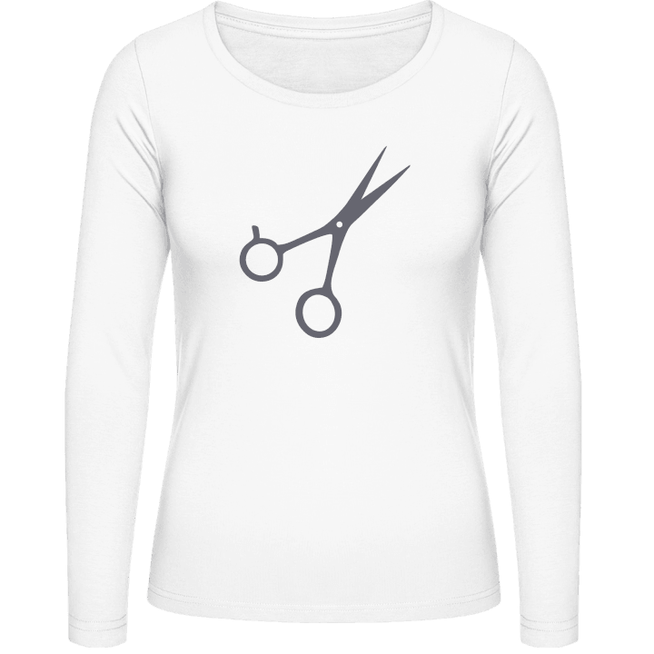 Hair Scissors Women long Sleeve Shirt contain pic