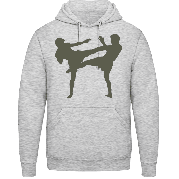 Kickboxing Sillouette Huvtröja contain pic